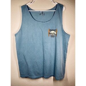 Comfort Colors Duke's Beach House Maui Tank Top XL TG EG Blue Heavyweight Cotton